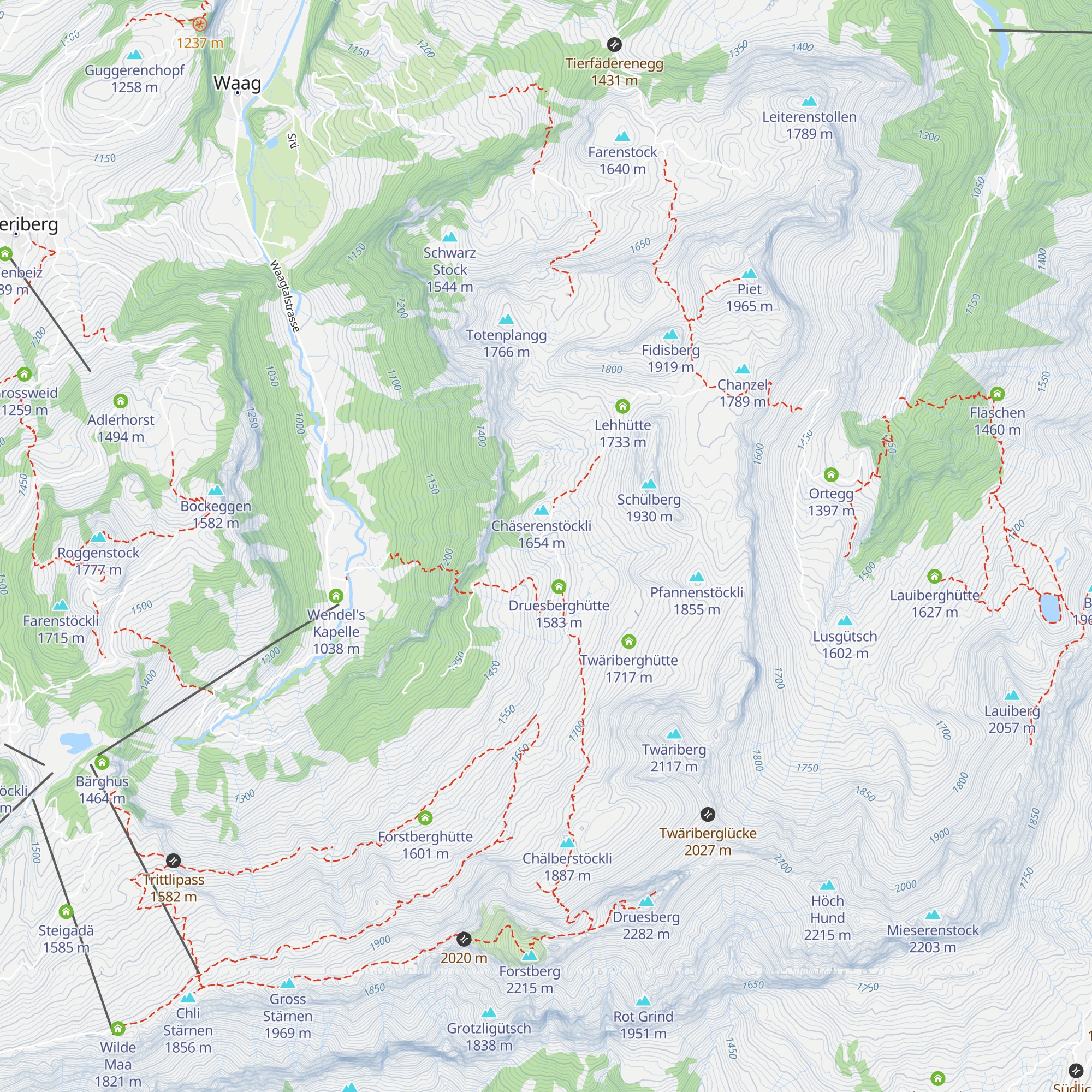 Sattlerhütte map