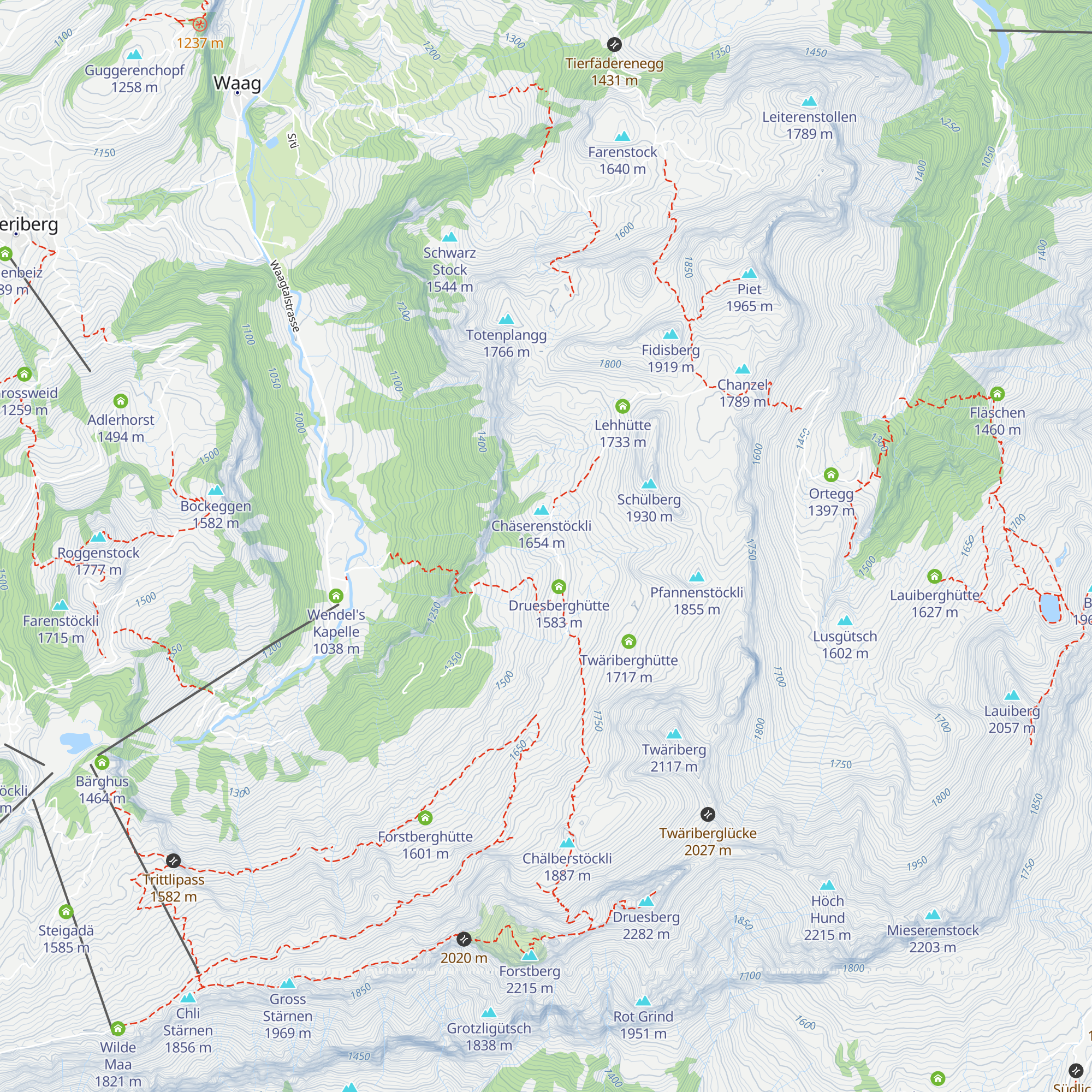 Sattlerhütte map