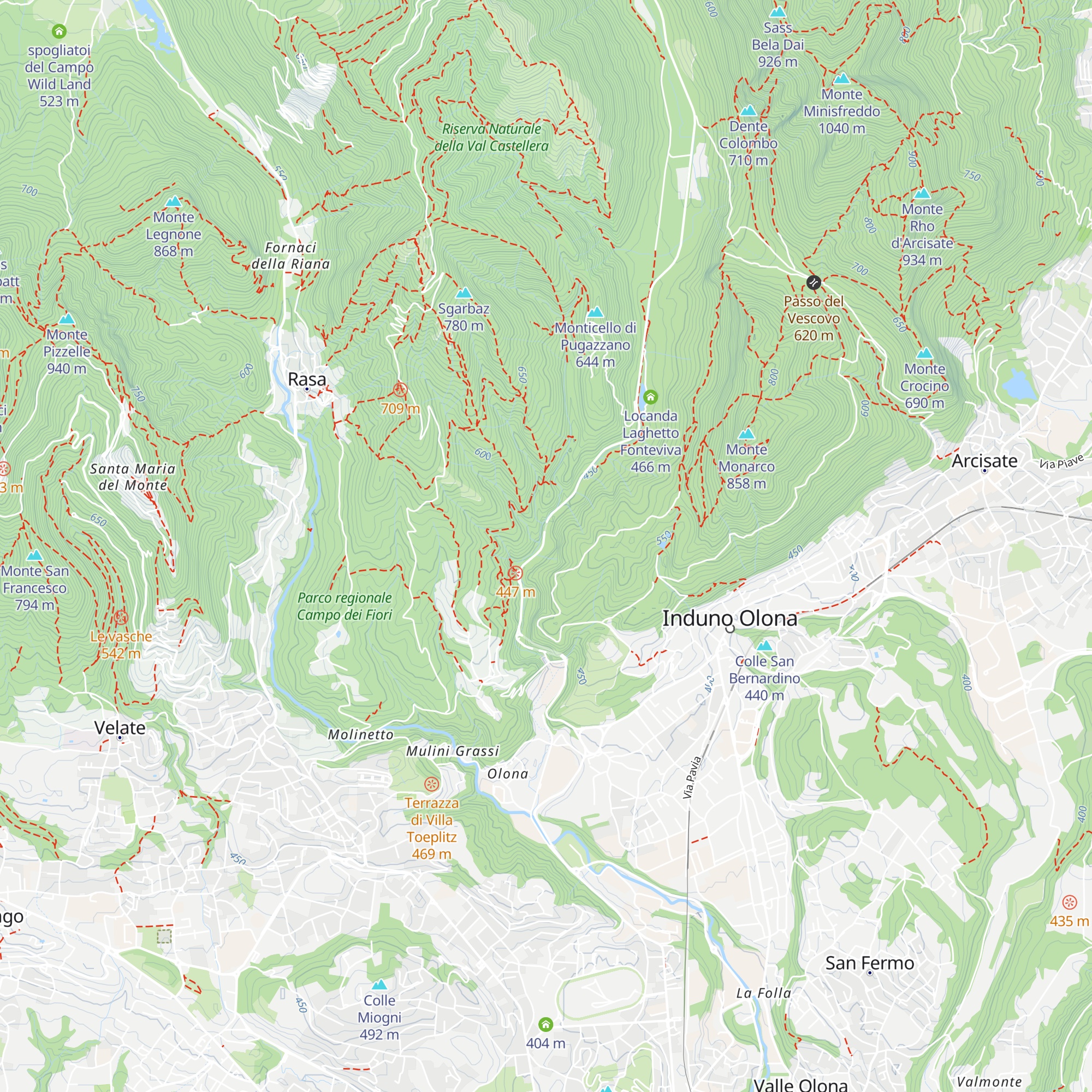 La Baita map