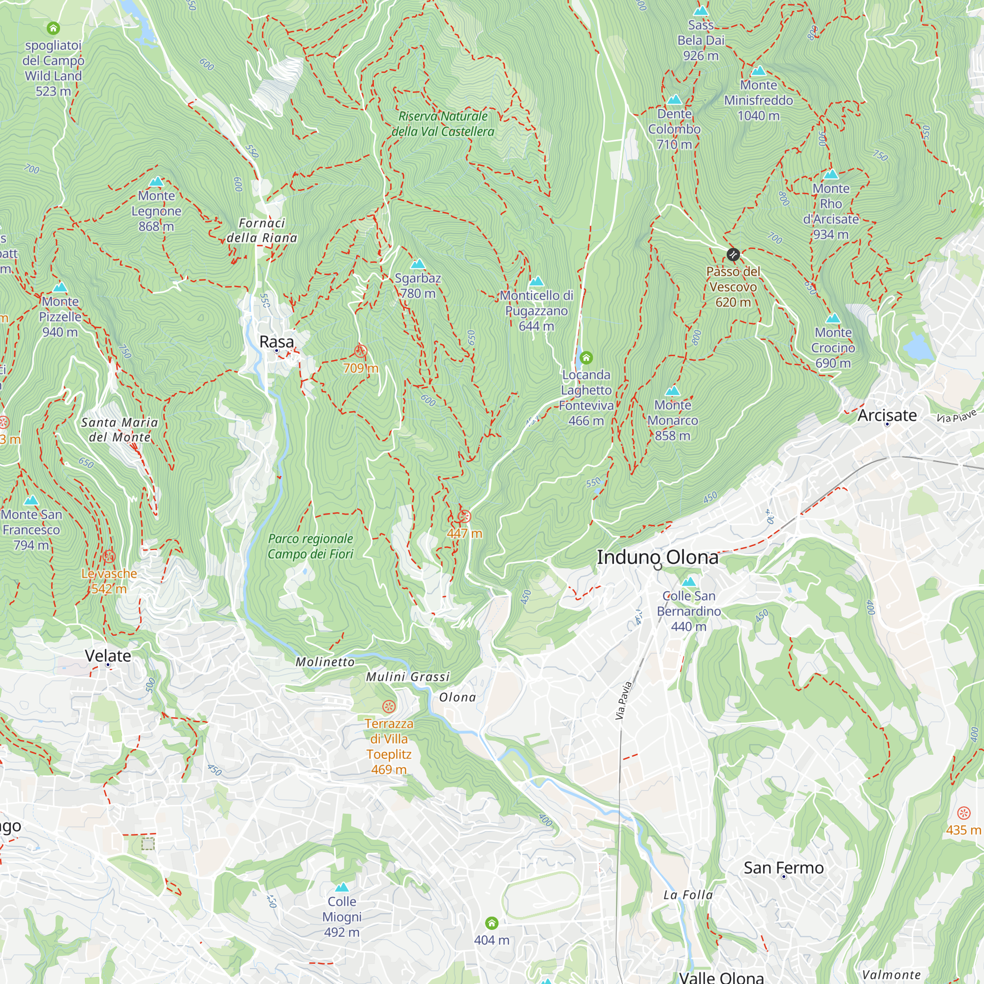 La Baita map