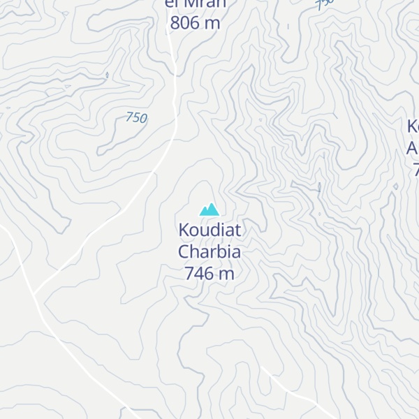 Map of Koudiat Charbia