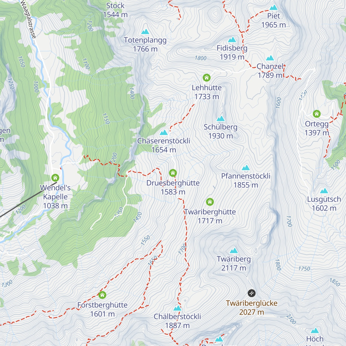 Druesberghütte map