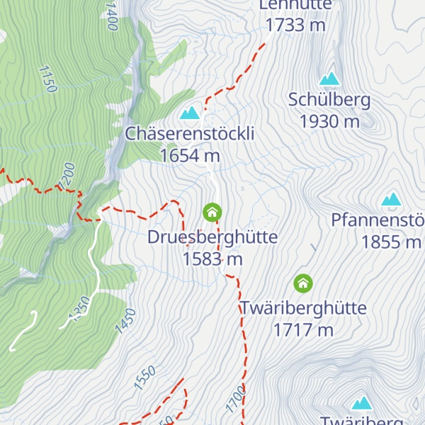 Map of Druesberghütte