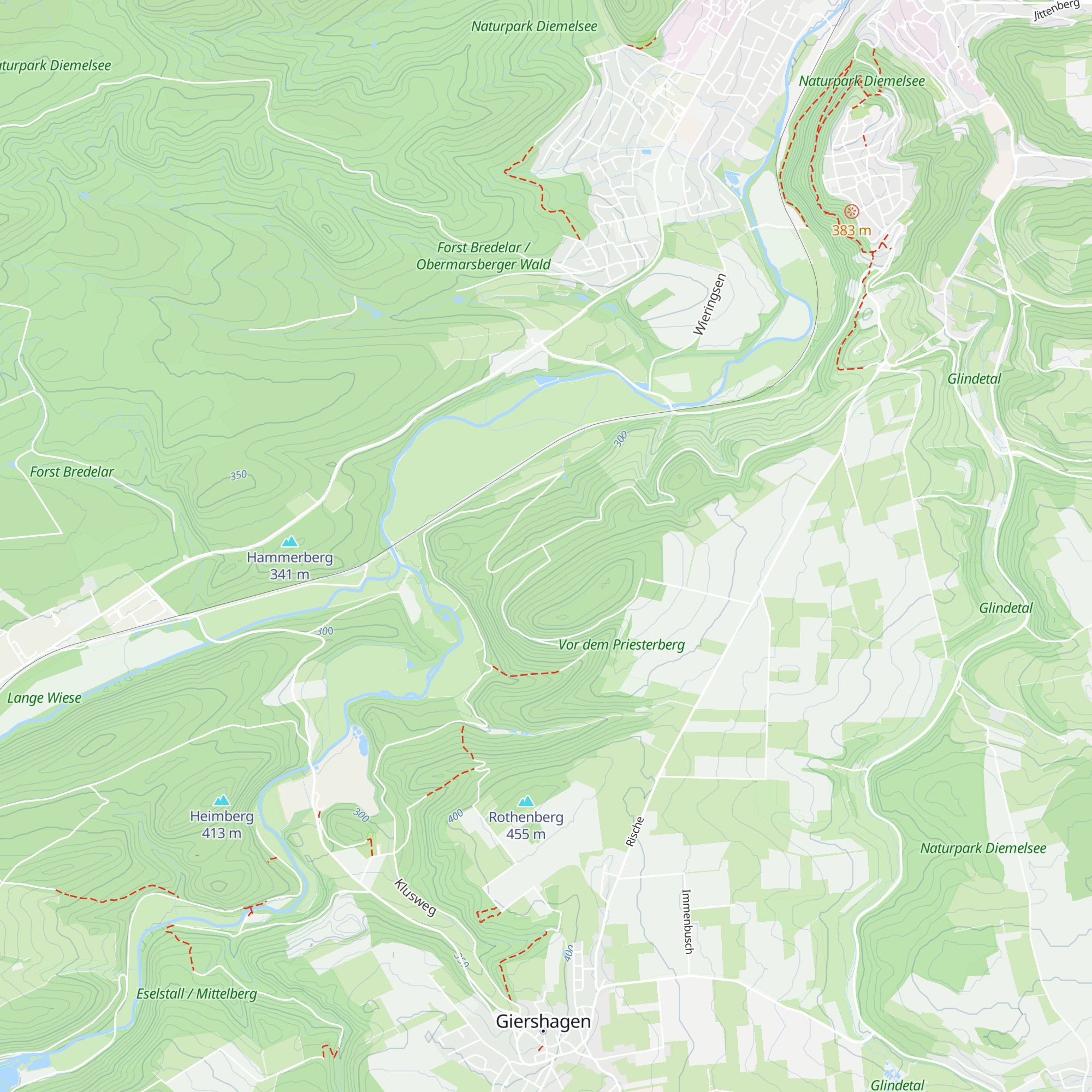 Schutzhütte Priesterberg map