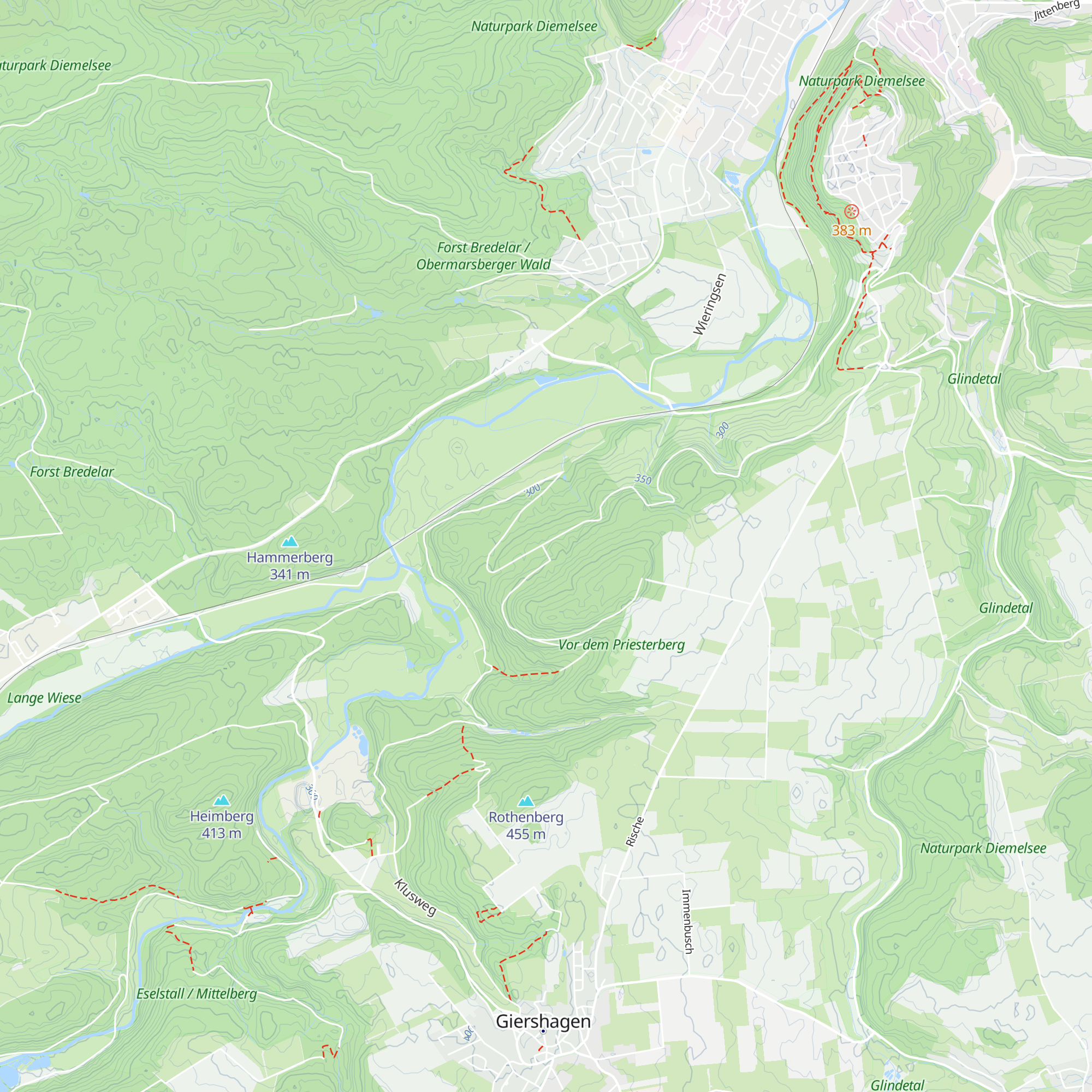 Schutzhütte Priesterberg map