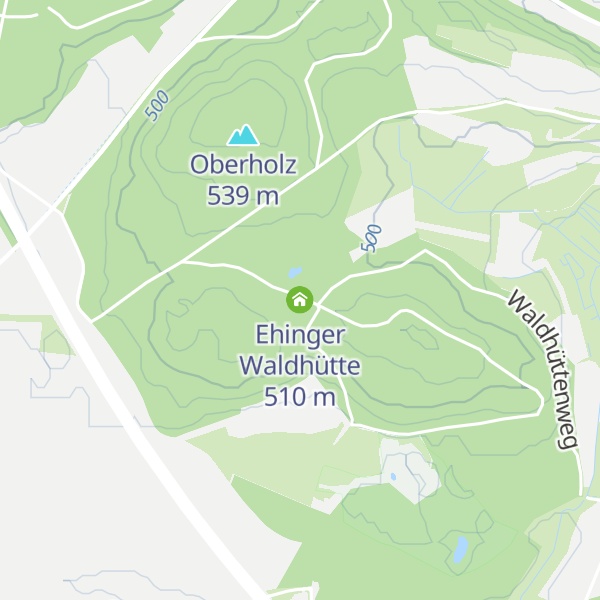 Map of Ehinger Waldhütte