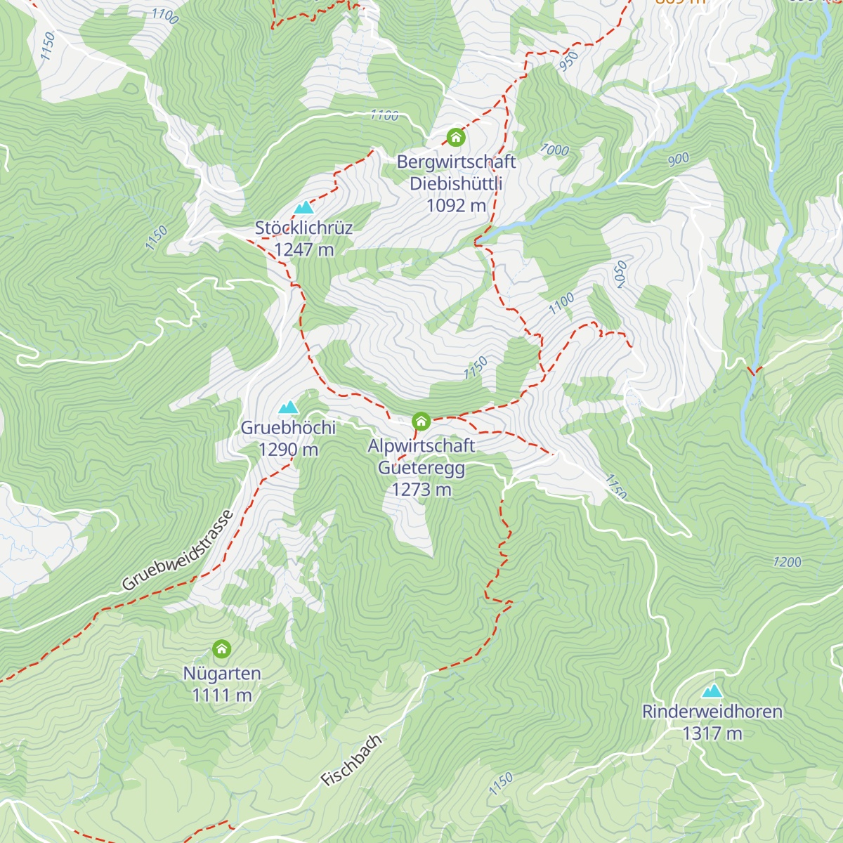 Alpwirtschaft Gueteregg map
