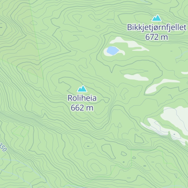 Map of Midtstølkollen