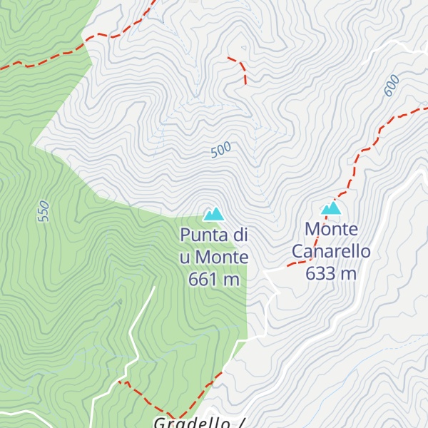 Map of Punta di u Monte