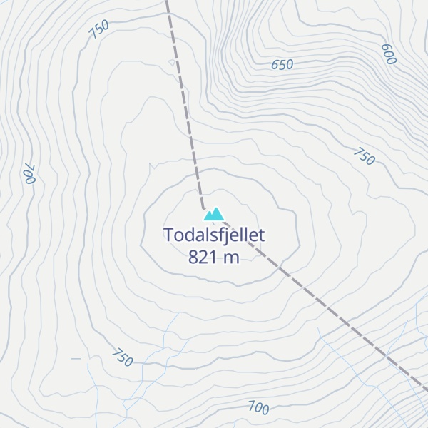 Map of Todalsfjellet