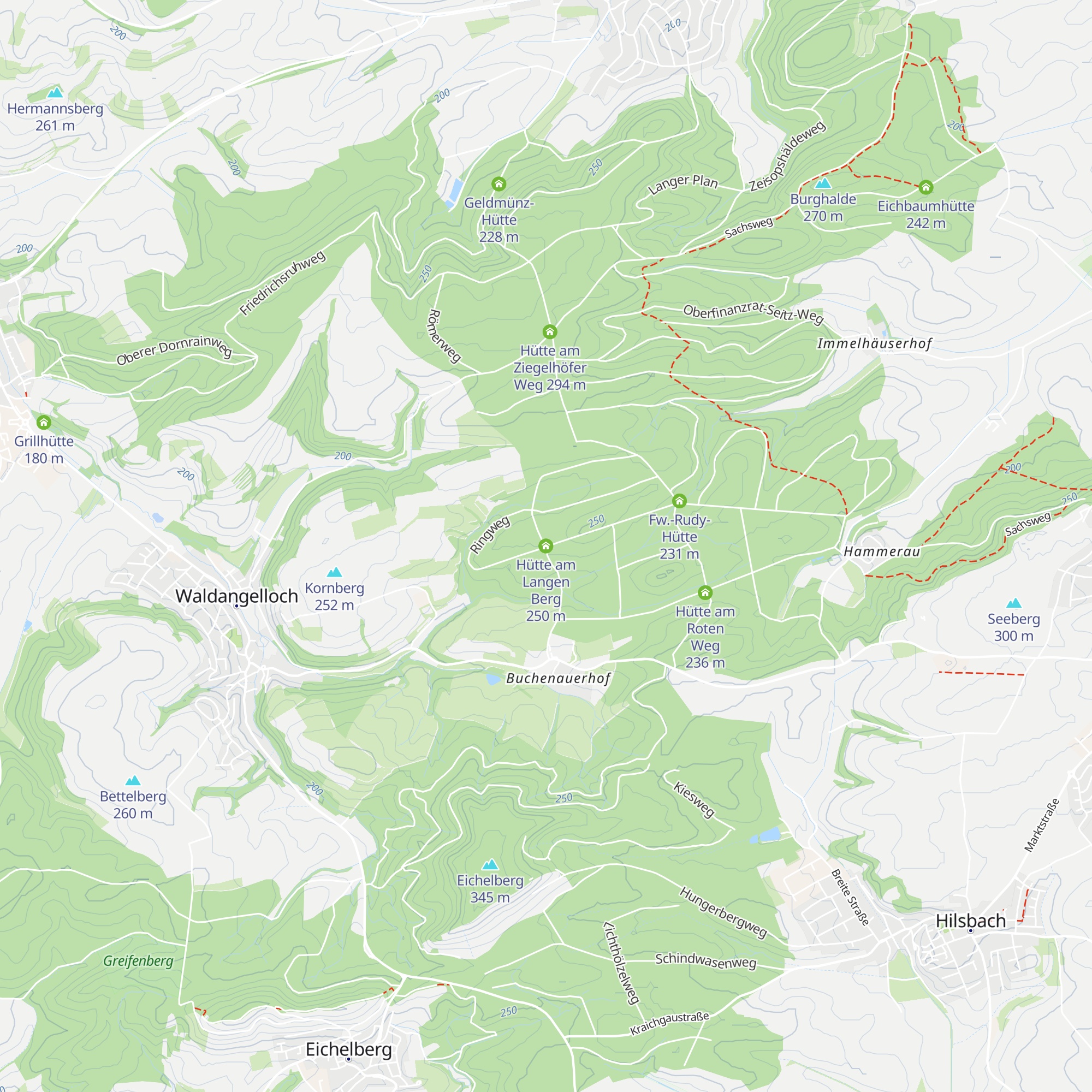 Hütte am Langen Berg map