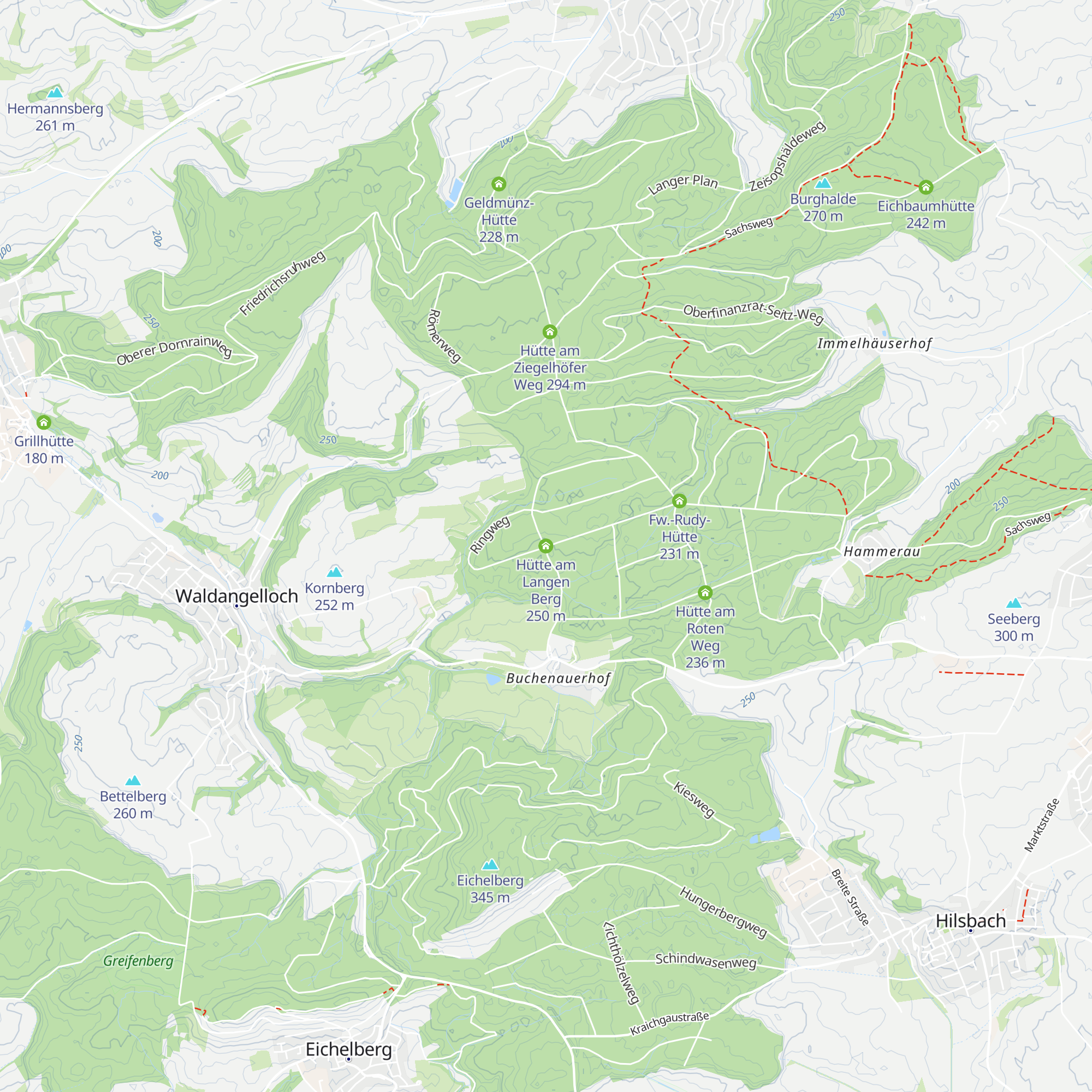 Hütte am Langen Berg map