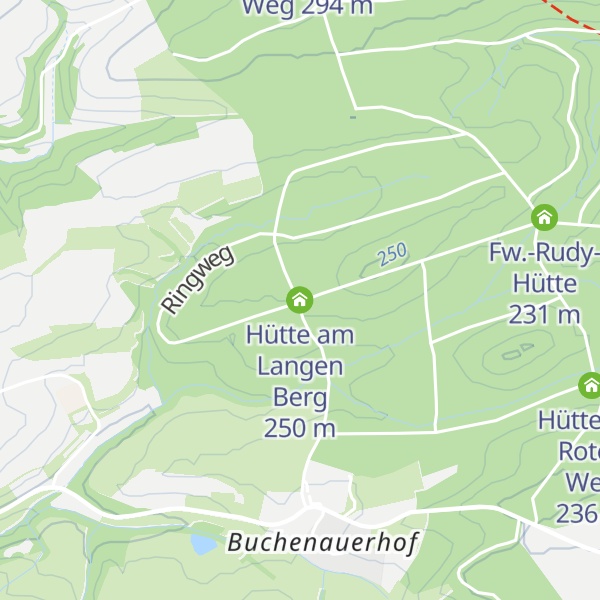 Map of Hütte am Langen Berg