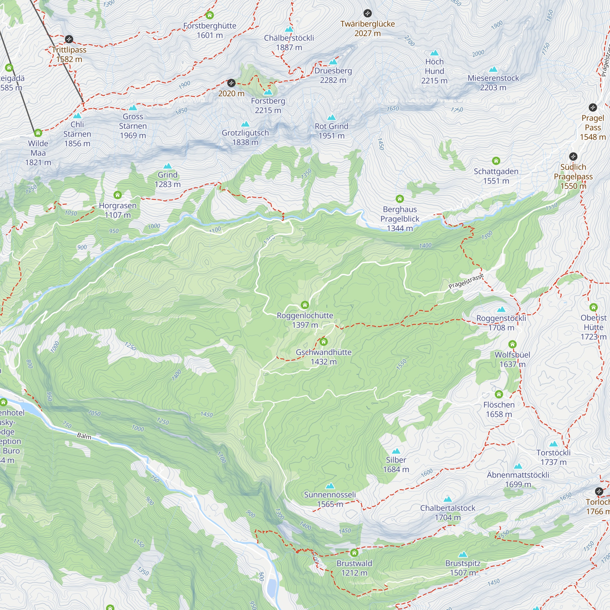 Roggenlochütte map