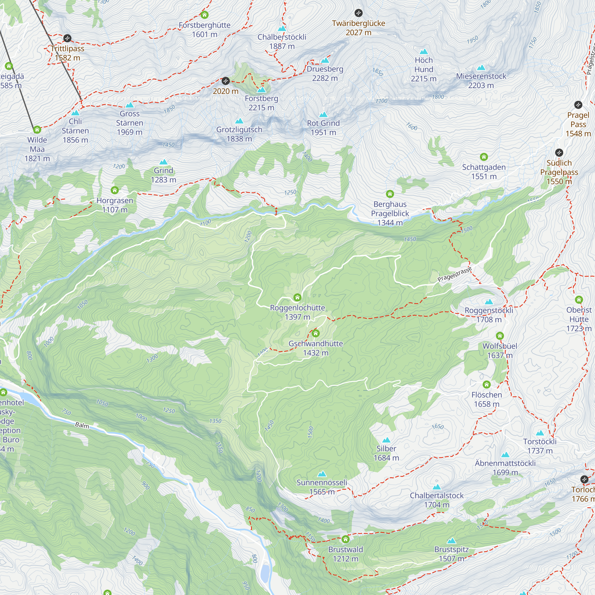 Roggenlochütte map
