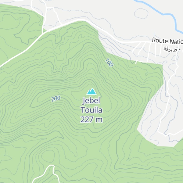 Map of Jebel Touila