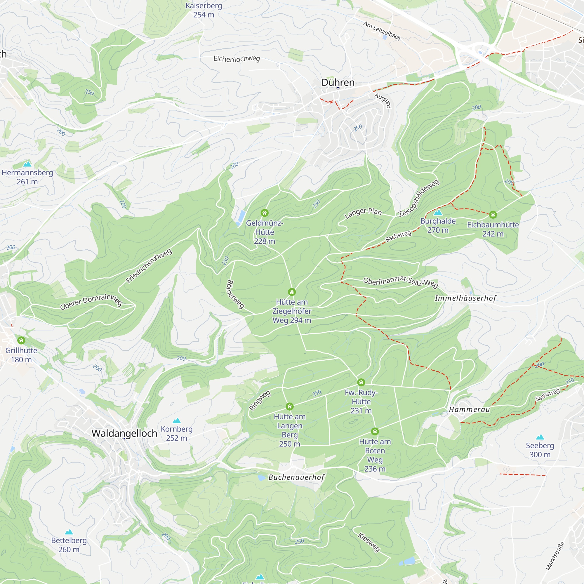 Hütte am Ziegelhöfer Weg map