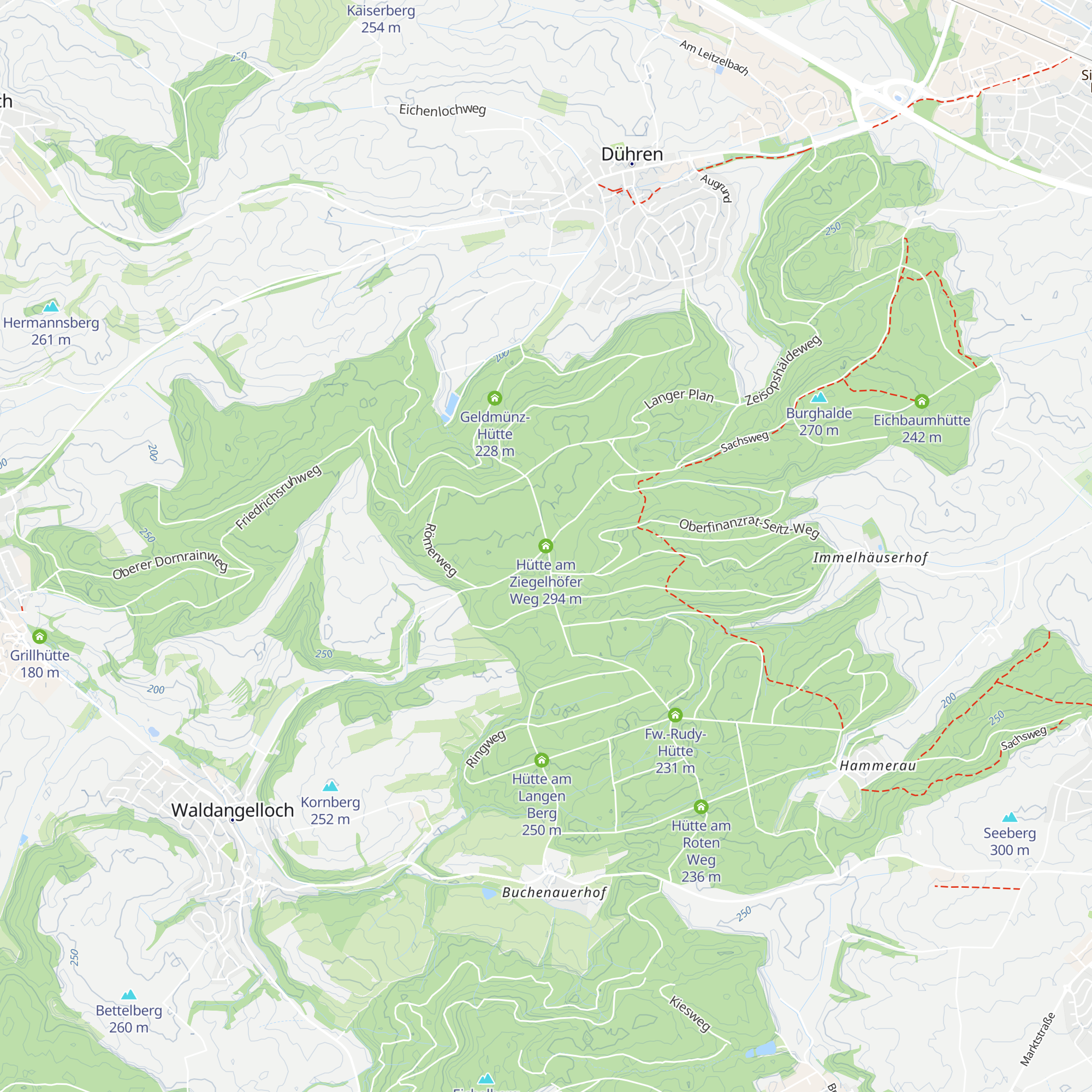 Hütte am Ziegelhöfer Weg map