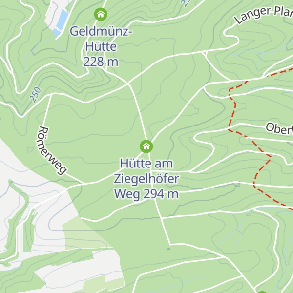 Map of Hütte am Ziegelhöfer Weg