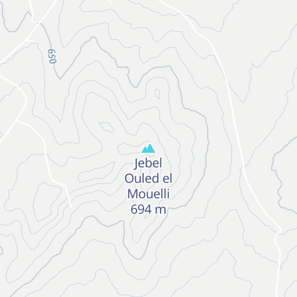 Map of Jebel Ouled el Mouelli