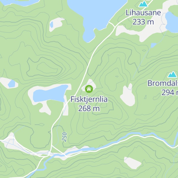 Map of Fisktjernlia