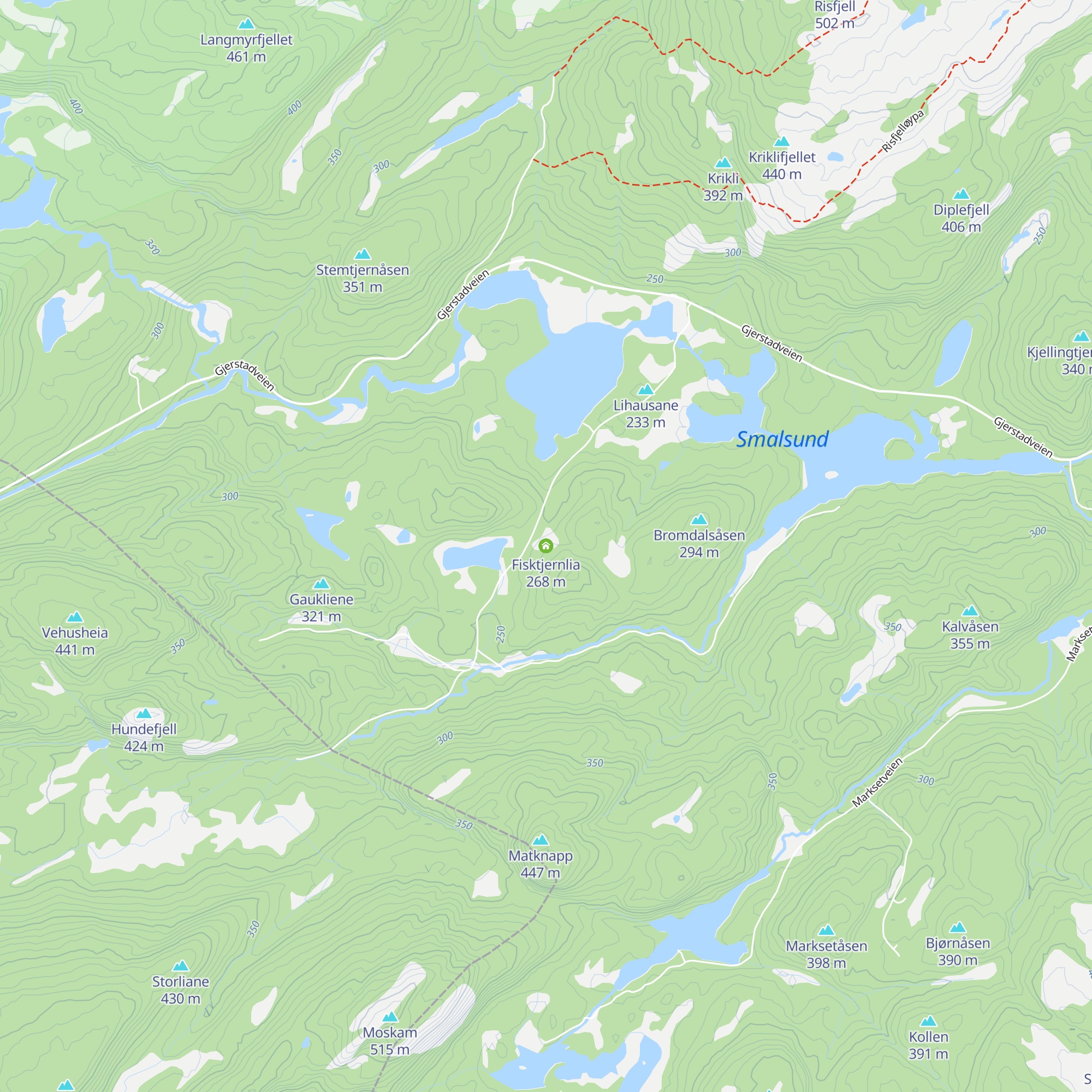 Fisktjernlia map