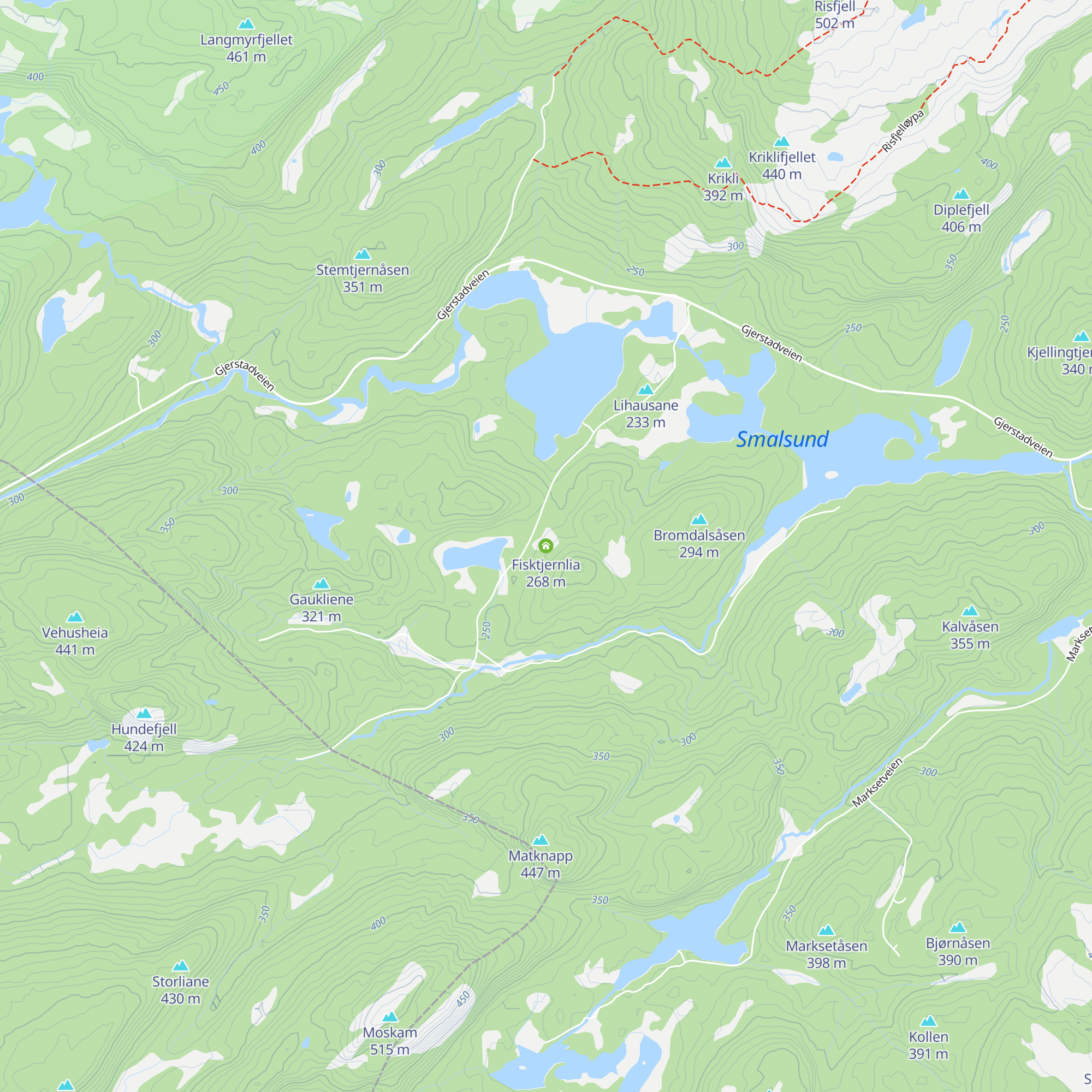 Fisktjernlia map