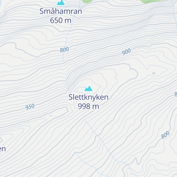 Map of Slettknyken