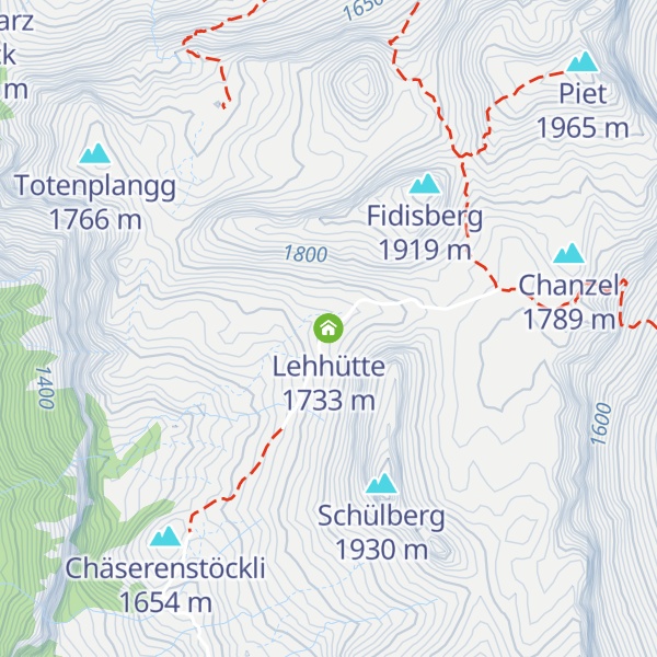 Map of Lehhütte