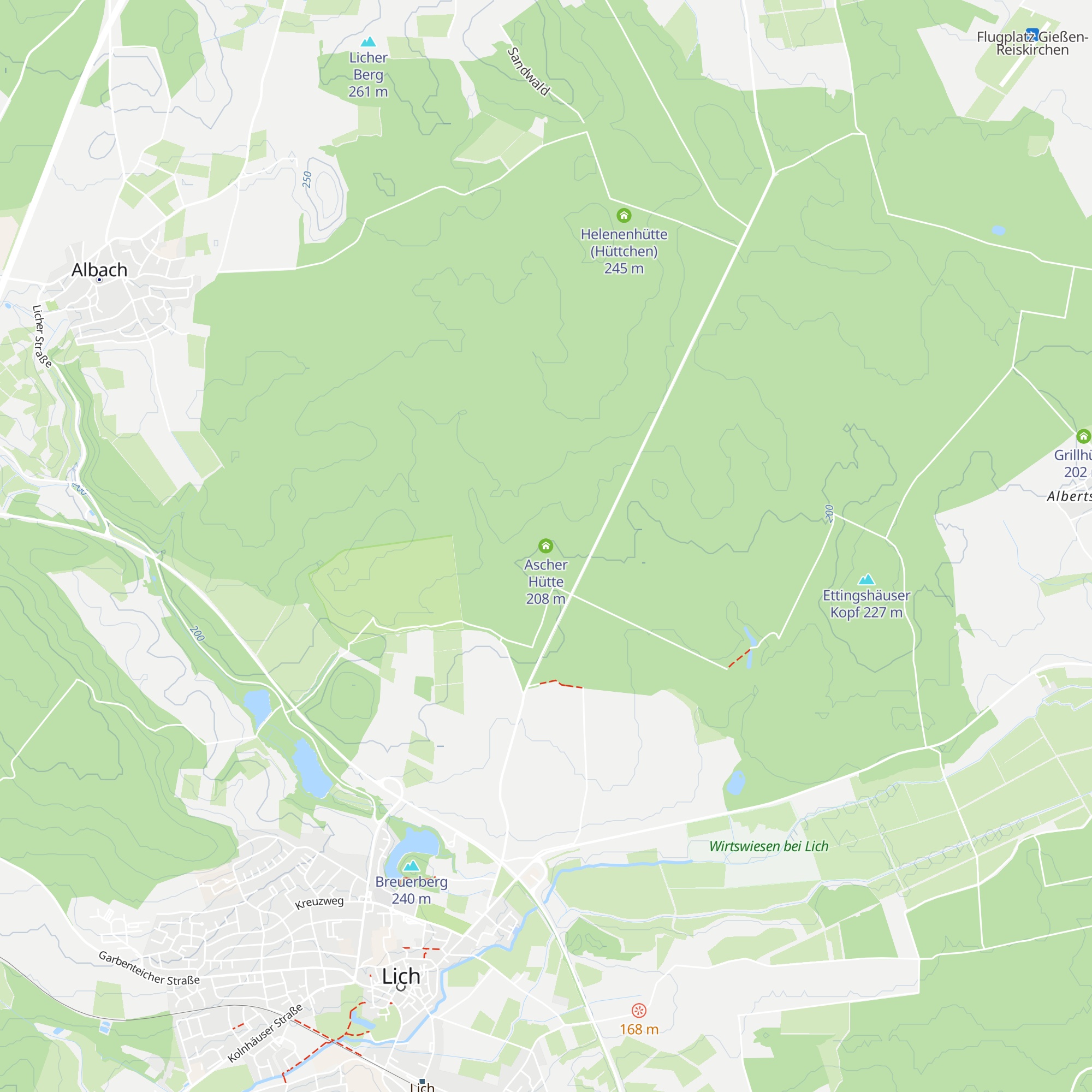 Ascher Hütte map