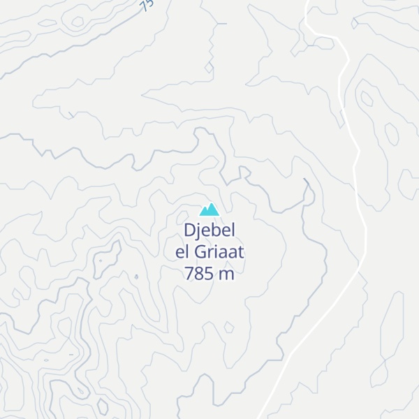 Map of Djebel el Griaat