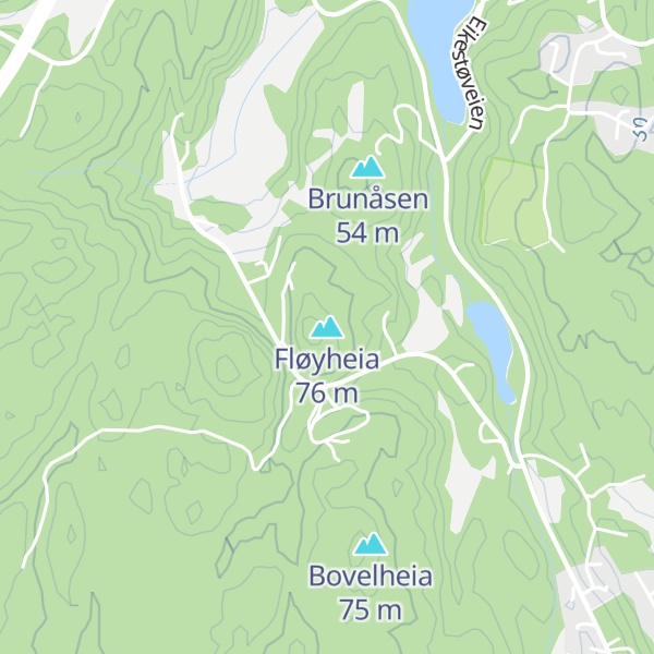 Map of Fløyheia