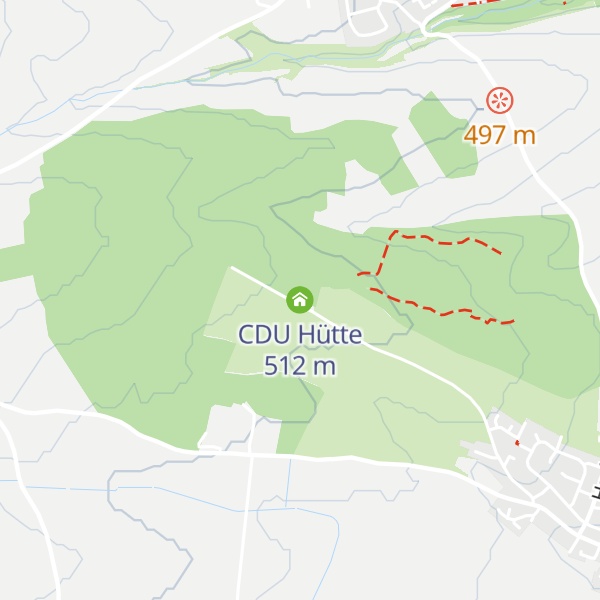 Map of CDU Hütte