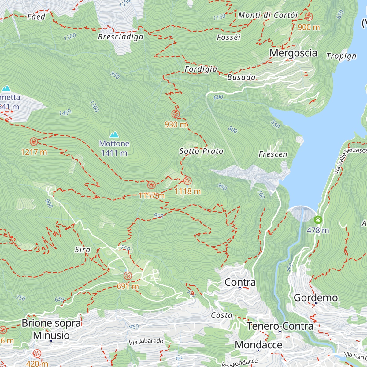 Capanna dei Monti di Lego map