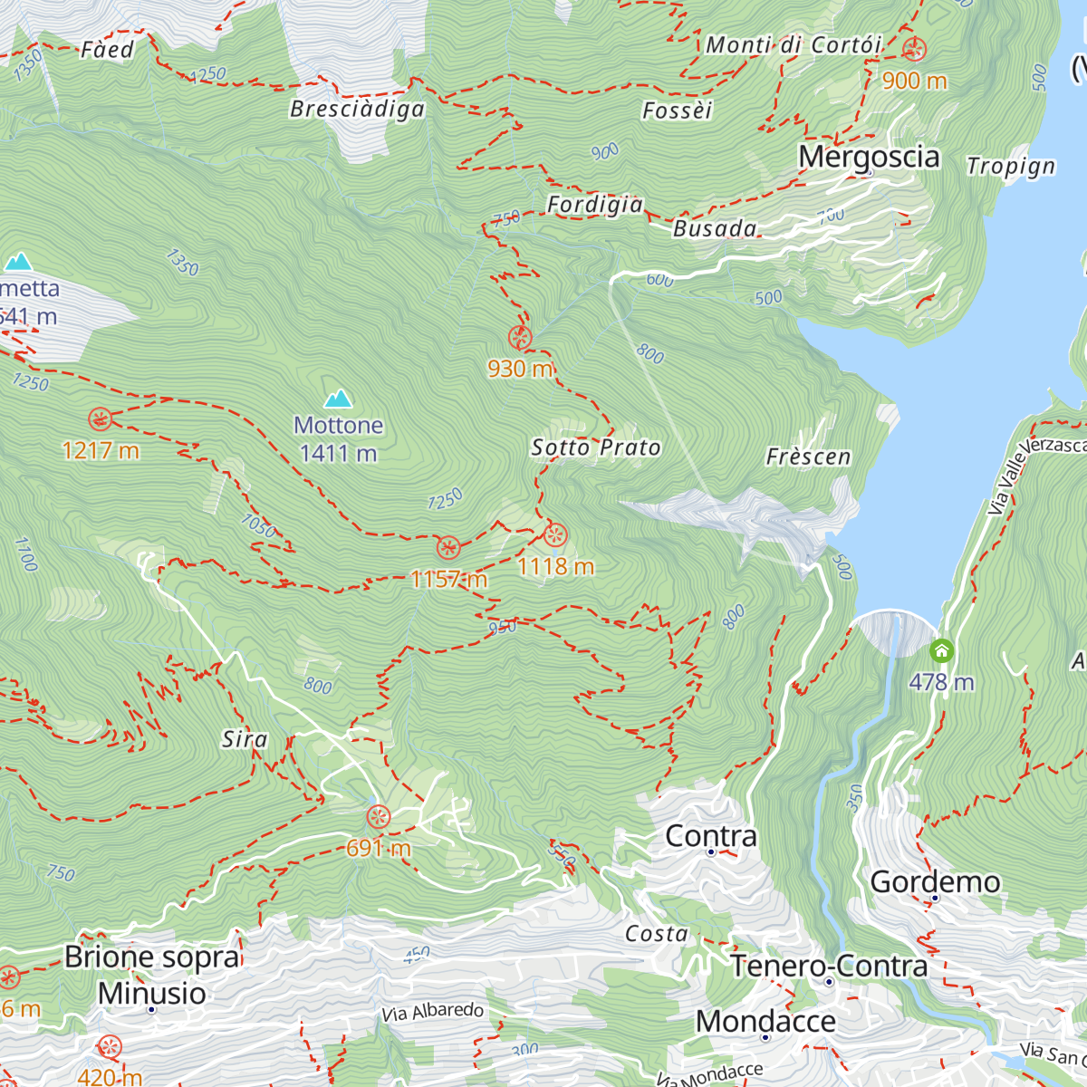 Capanna dei Monti di Lego map
