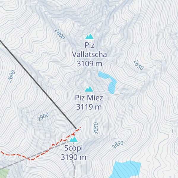 Map of Piz Miez