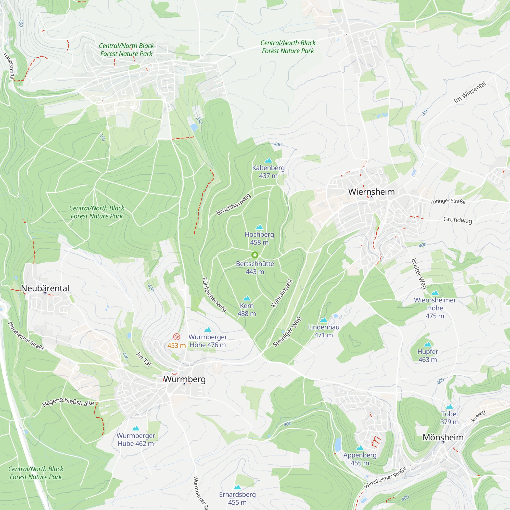 Bertschhütte map