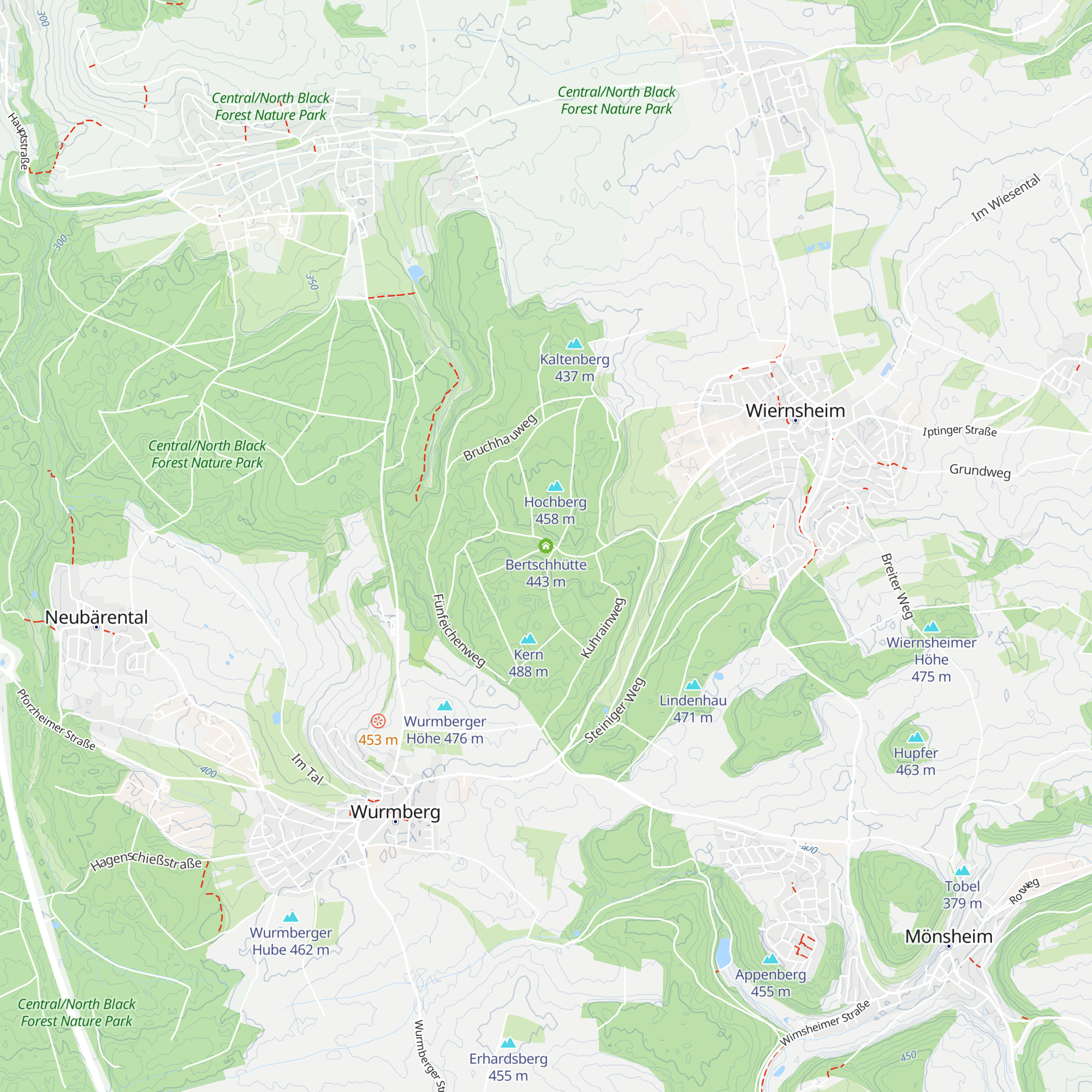 Bertschhütte map