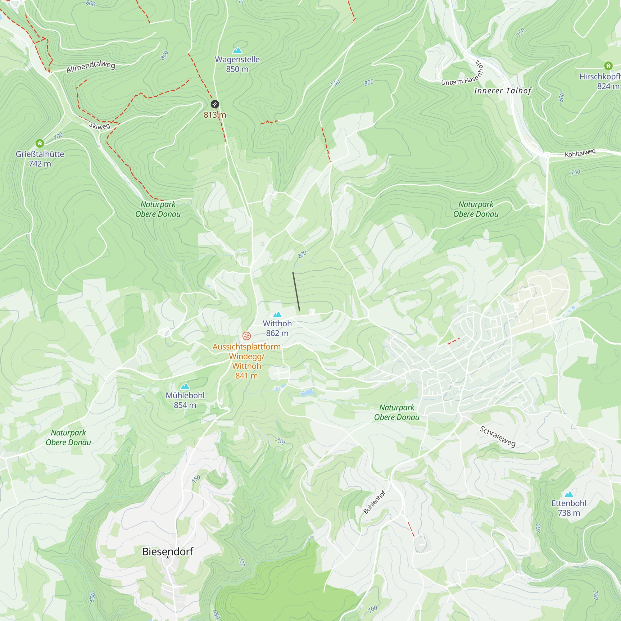 Skihütte SC Emmingen map