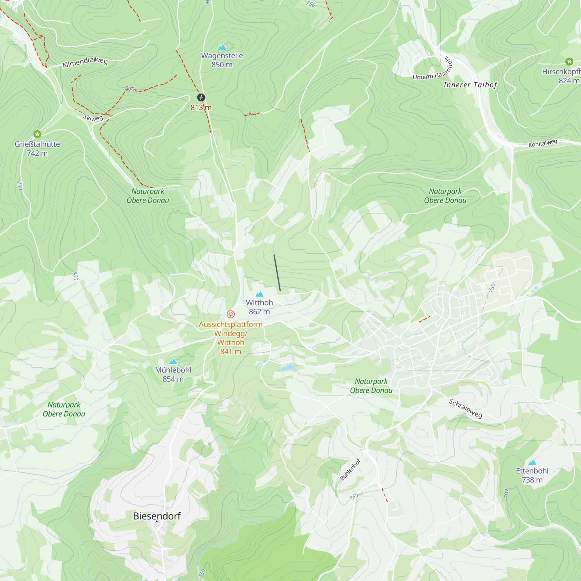 Skihütte SC Emmingen map