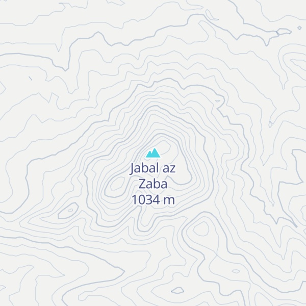 Map of Jabal az Zaba
