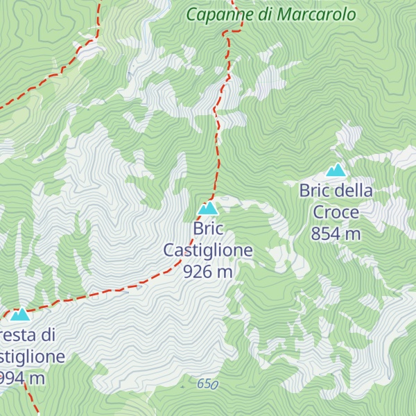 Map of Bric Castiglione