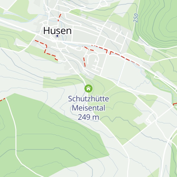 Map of Schutzhütte Meisental