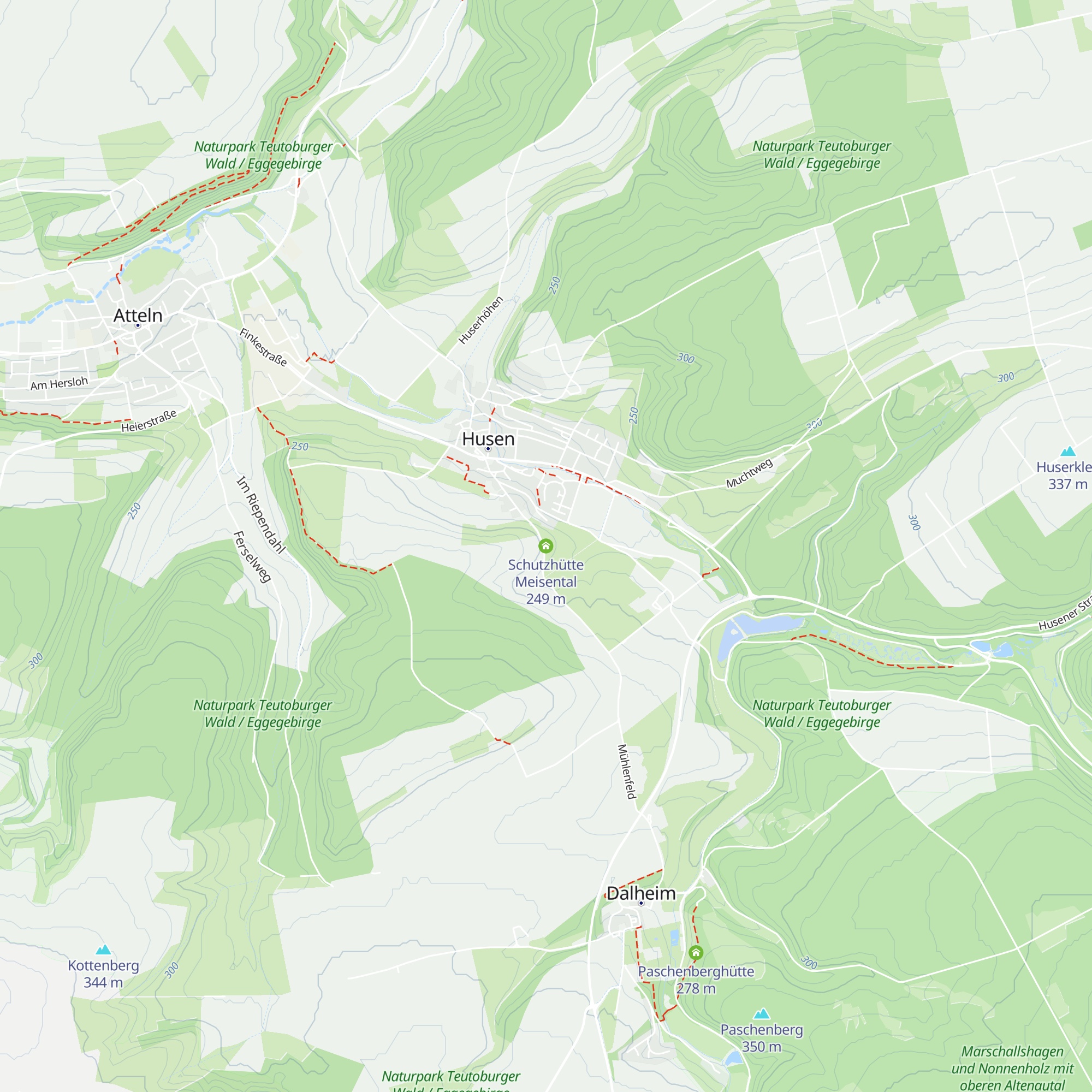 Schutzhütte Meisental map