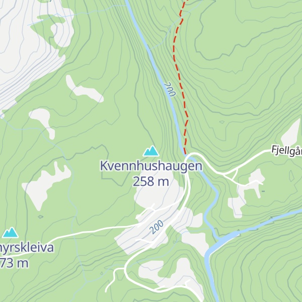 Map of Kvennhushaugen