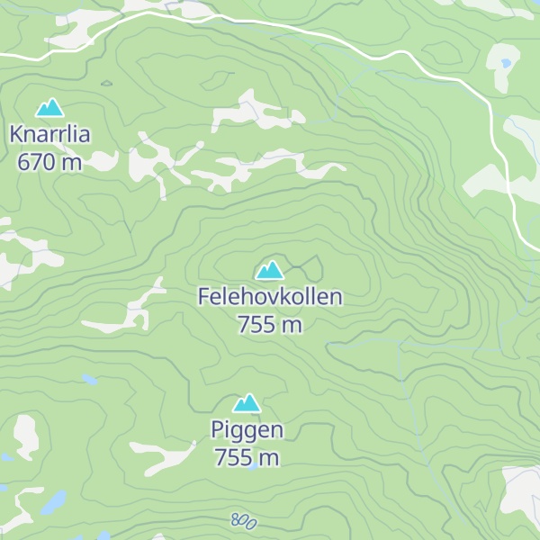 Map of Felehovkollen