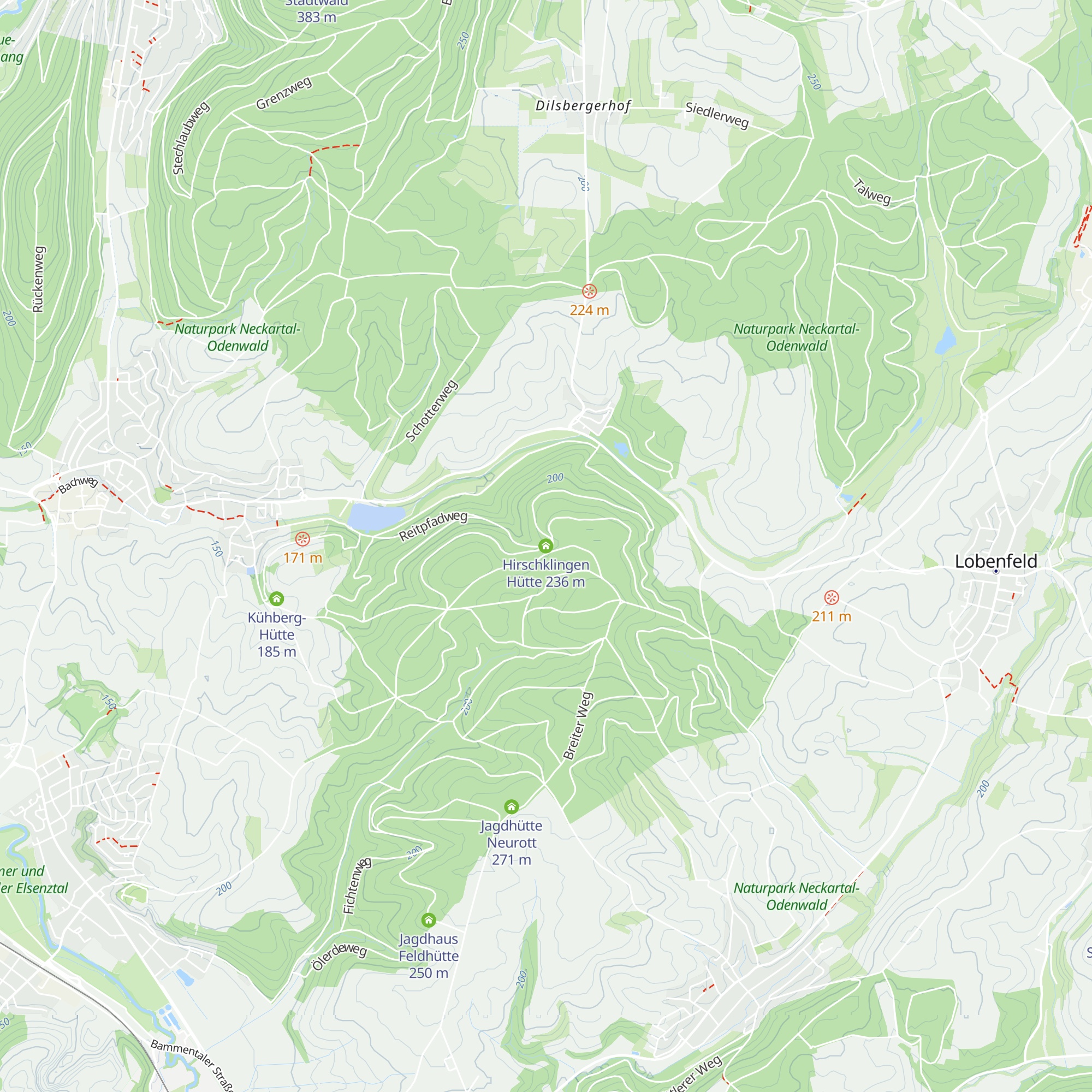 Hirschklingen Hütte map