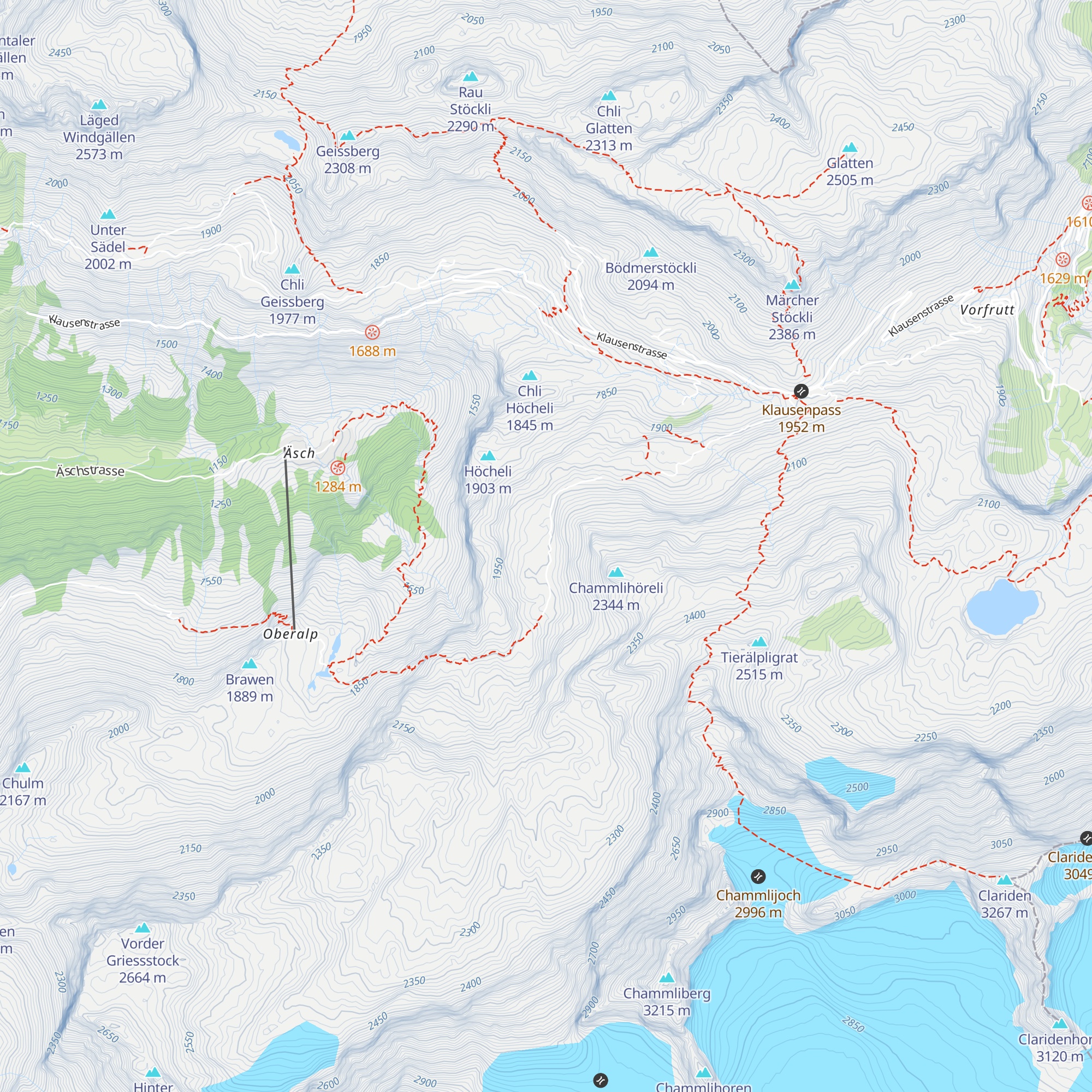 Alpbeizli Chammli map