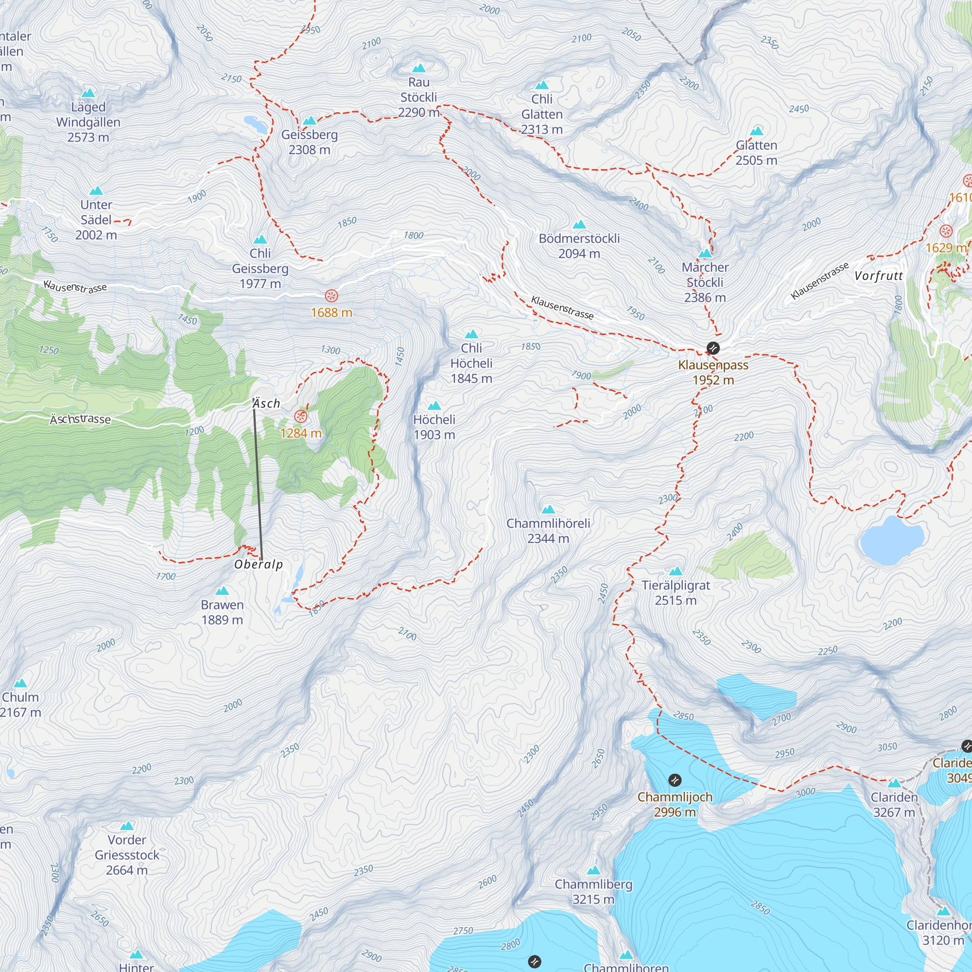 Alpbeizli Chammli map