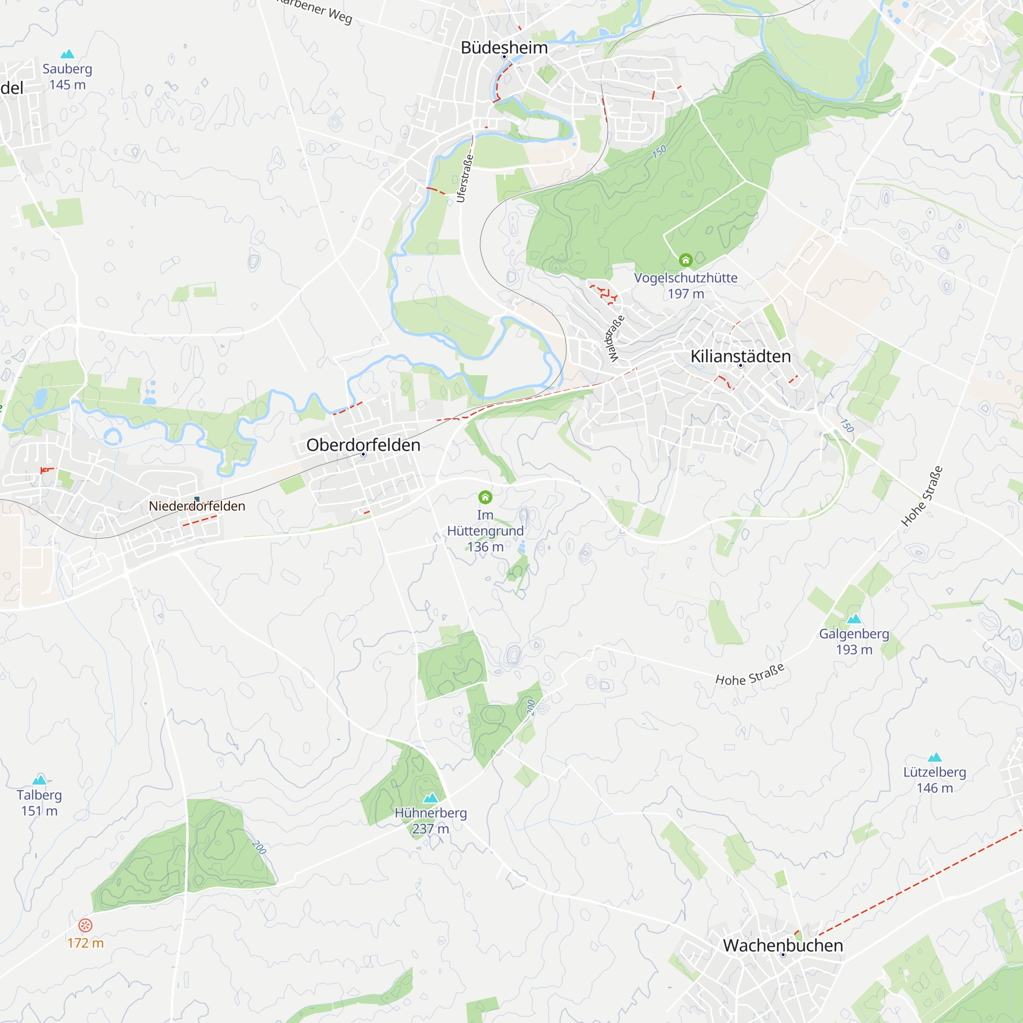 Am Hüttenberg map